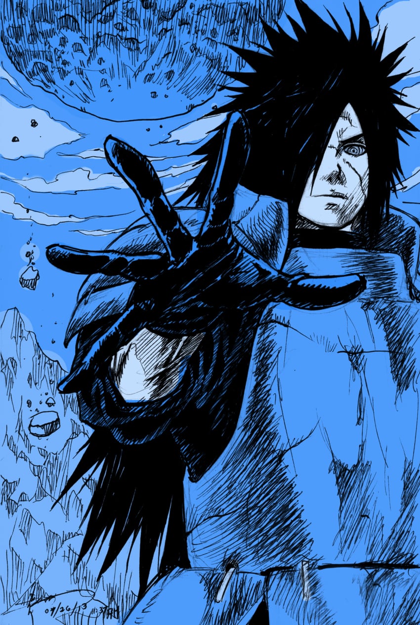 uchiha madara (naruto and 1 more) drawn by dominic_ian_cabatit