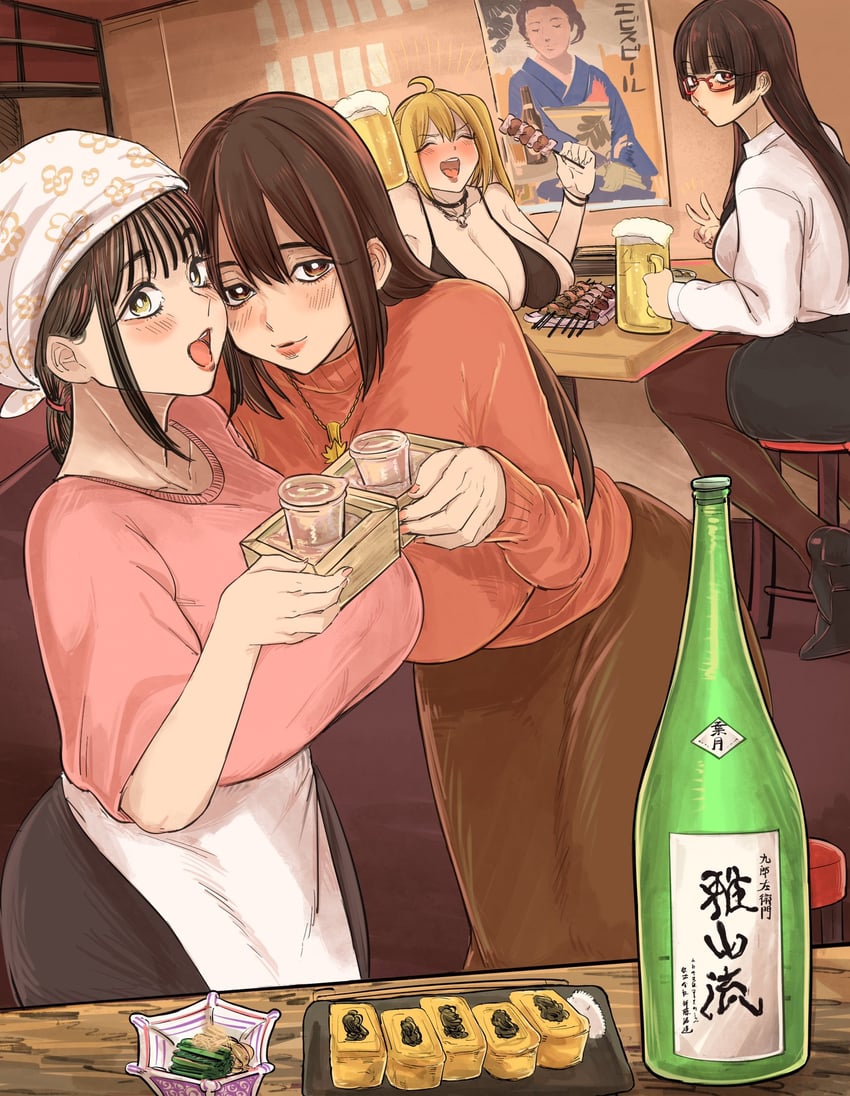 saaya, takanashi akiho, asase yuugi, and kotobuki haruna (original and 1 more) drawn by chichi8181