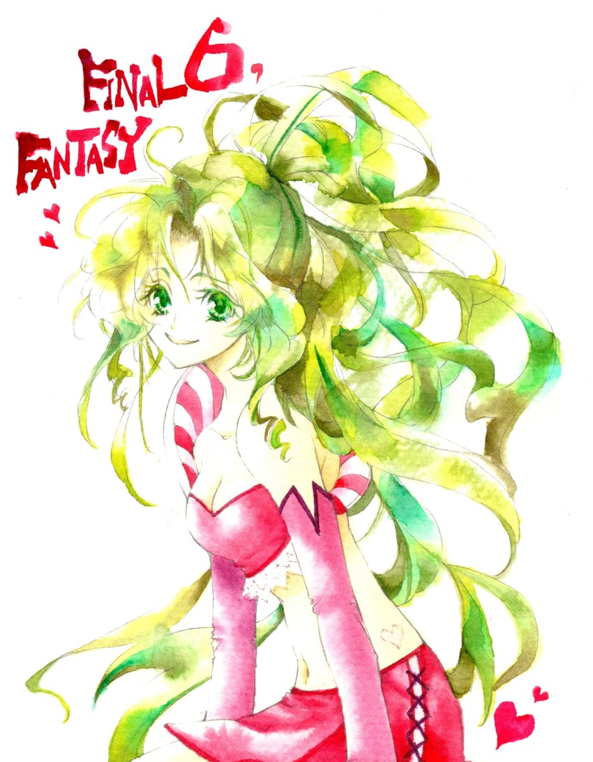 terra branford (final fantasy and 1 more) drawn by furea_yu