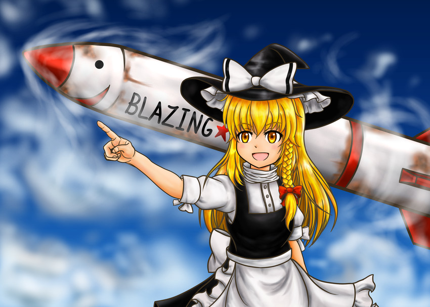 kirisame marisa and mimi-chan (touhou) drawn by chacochaco