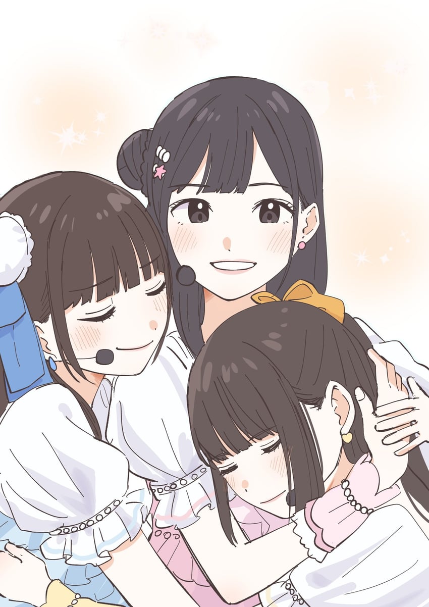 kusunoki tomori, oonishi aguri, and maeda kaori (love live! and 2 more) drawn by watanabe_nako