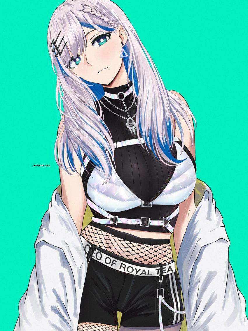 pavolia reine (hololive and 1 more) drawn by mymzi
