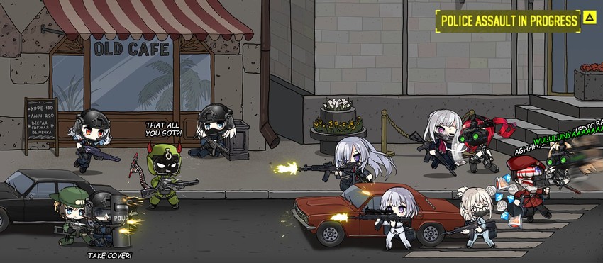 ak-12, an-94, commander, rpk-16, spas-12, and 14 more (girls' frontline and 2 more) drawn by the_mad_mimic