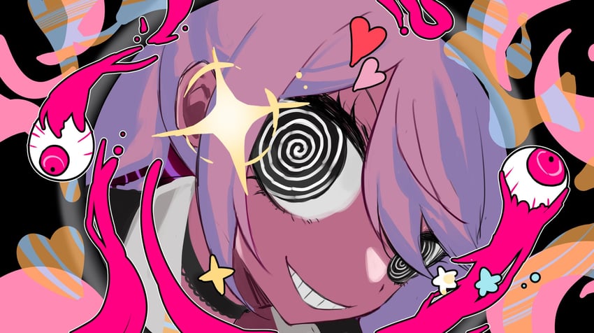 enoshima junko (danganronpa and 2 more) drawn by hy_(fjvlg)