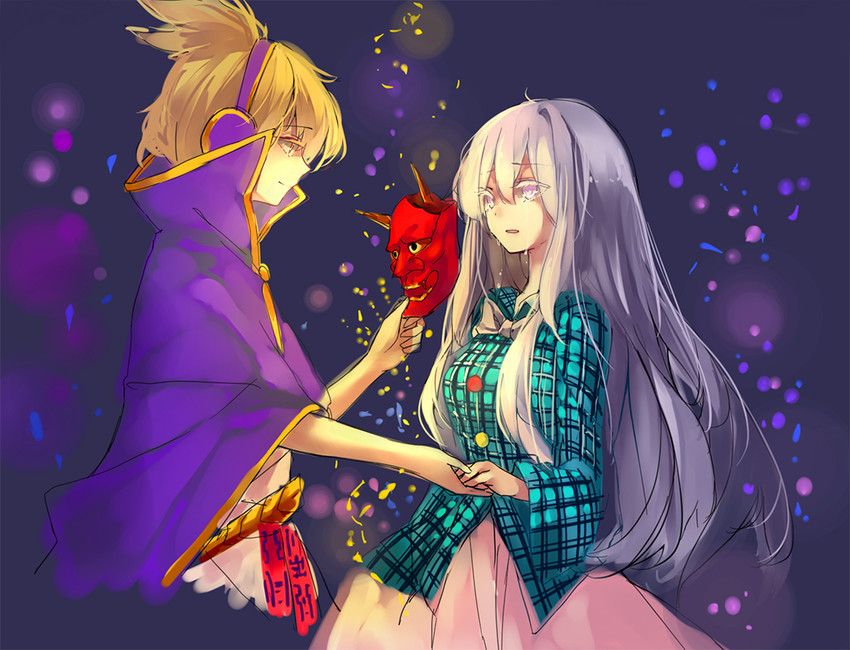 toyosatomimi no miko and hata no kokoro (touhou) drawn by hug_(yourhug)