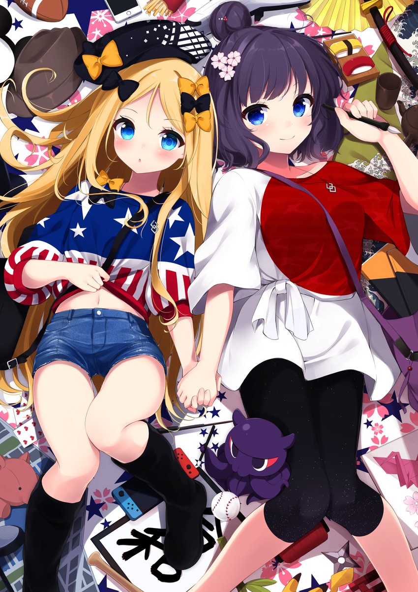 pikachu, abigail williams, katsushika hokusai, and tokitarou (fate and 2 more) drawn by sasahara_wakaba