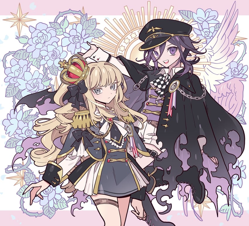 oma kokichi (original and 2 more) drawn by meremero
