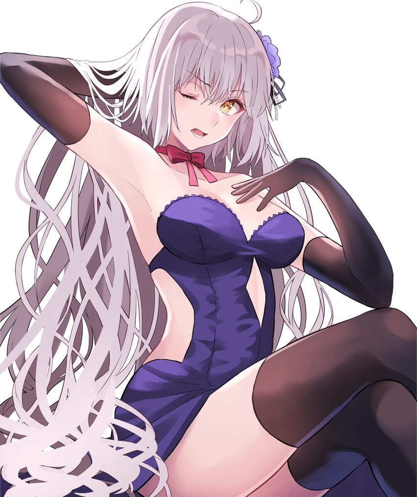 jeanne d'arc alter (fate and 1 more) drawn by lq_saku
