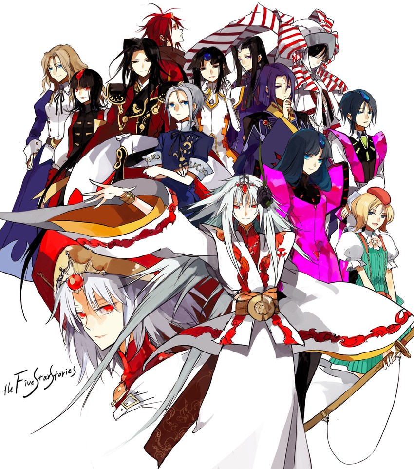 lachesis, fatima, clotho, atropos, amaterasu, and 9 more (five star stories) drawn by starshadowmagician