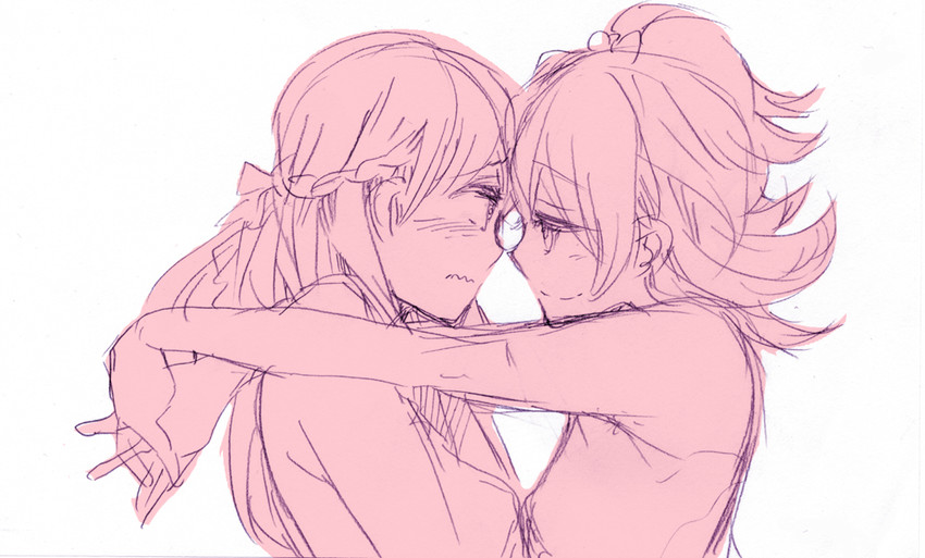 hishikawa rikka and aida mana (precure and 1 more) drawn by edoya_pochi