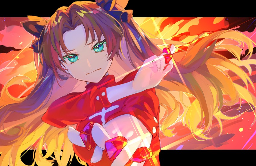 tohsaka rin (fate and 1 more) drawn by hikari50503