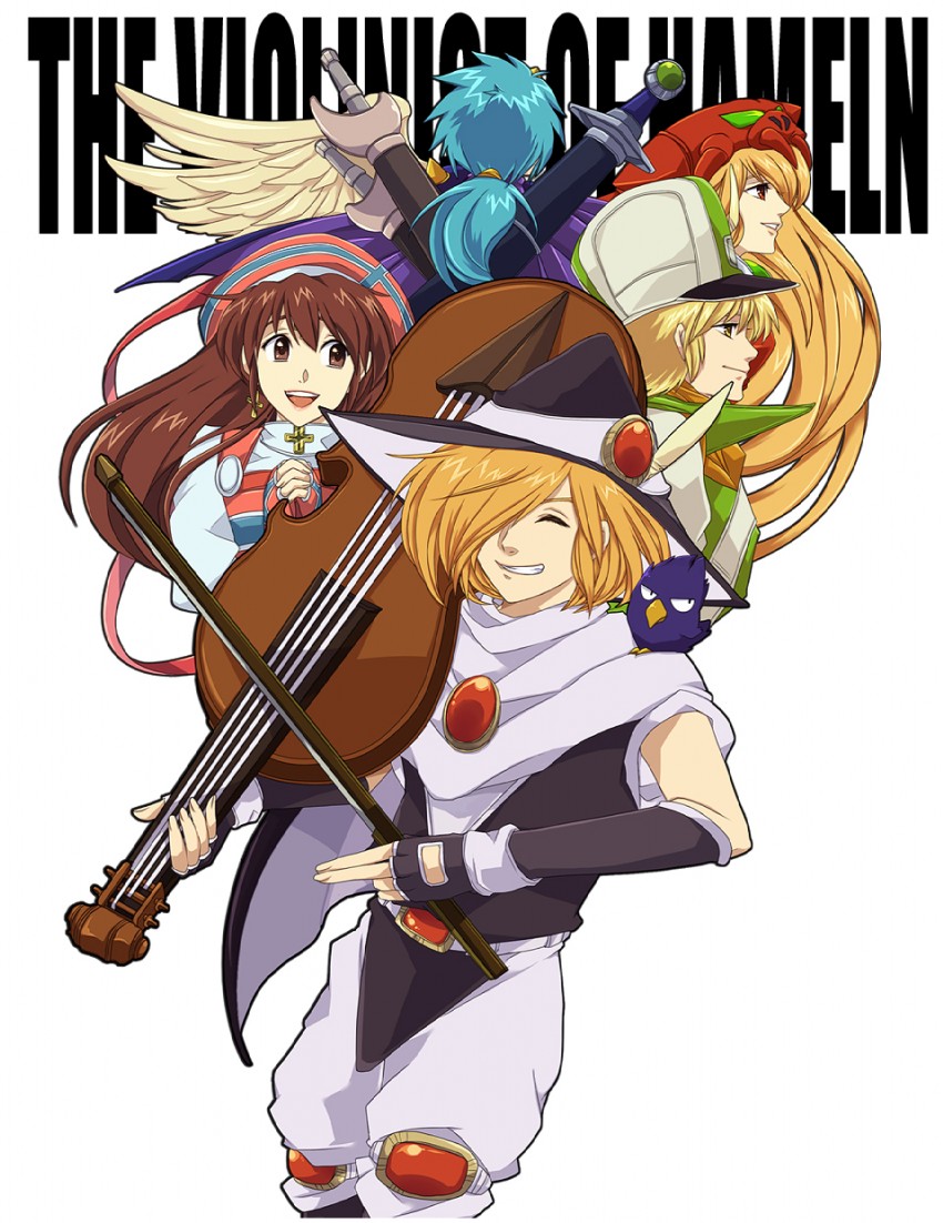 hamel, flute, sizer, raiel, trom, and 1 more (violinist of hameln) drawn by otama_(pixiv)