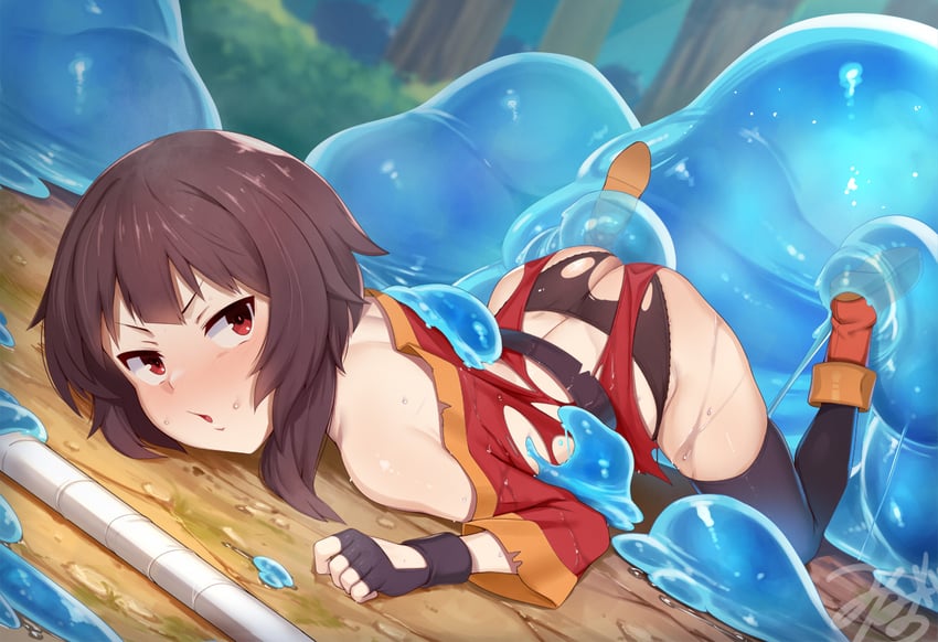 megumin (kono subarashii sekai ni shukufuku wo!) drawn by miga_(migao)