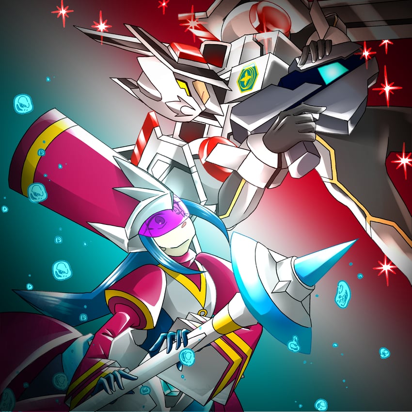 queen tia, a.c. eos, queen virgo, and acid ace (mega man and 2 more) drawn by l_sle
