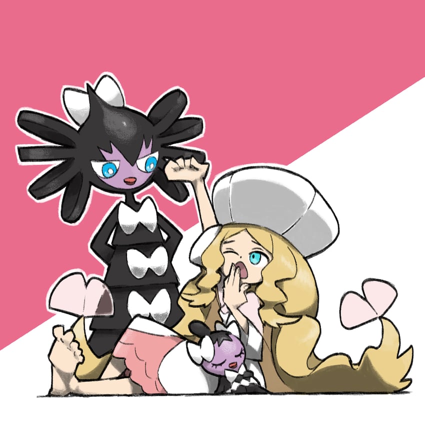 caitlin, gothitelle, and gothita (pokemon and 1 more) drawn by blacknirrow