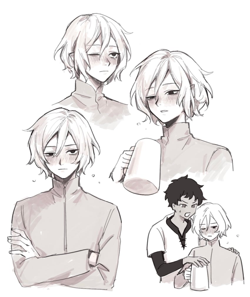 mithrun and kabru (dungeon meshi) drawn by norinorirandom