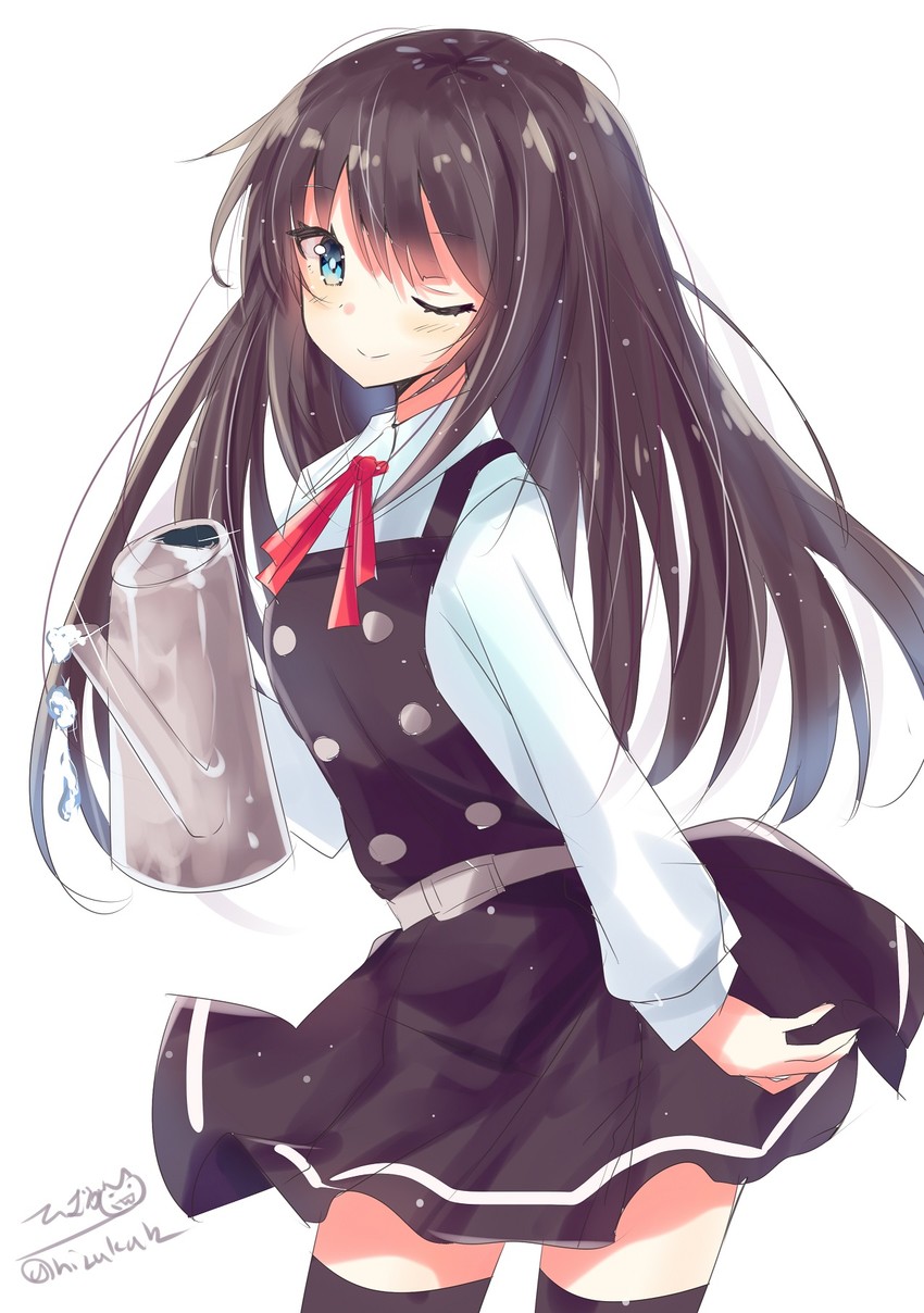 asashio and asashio kai ni (kantai collection) drawn by hizaka