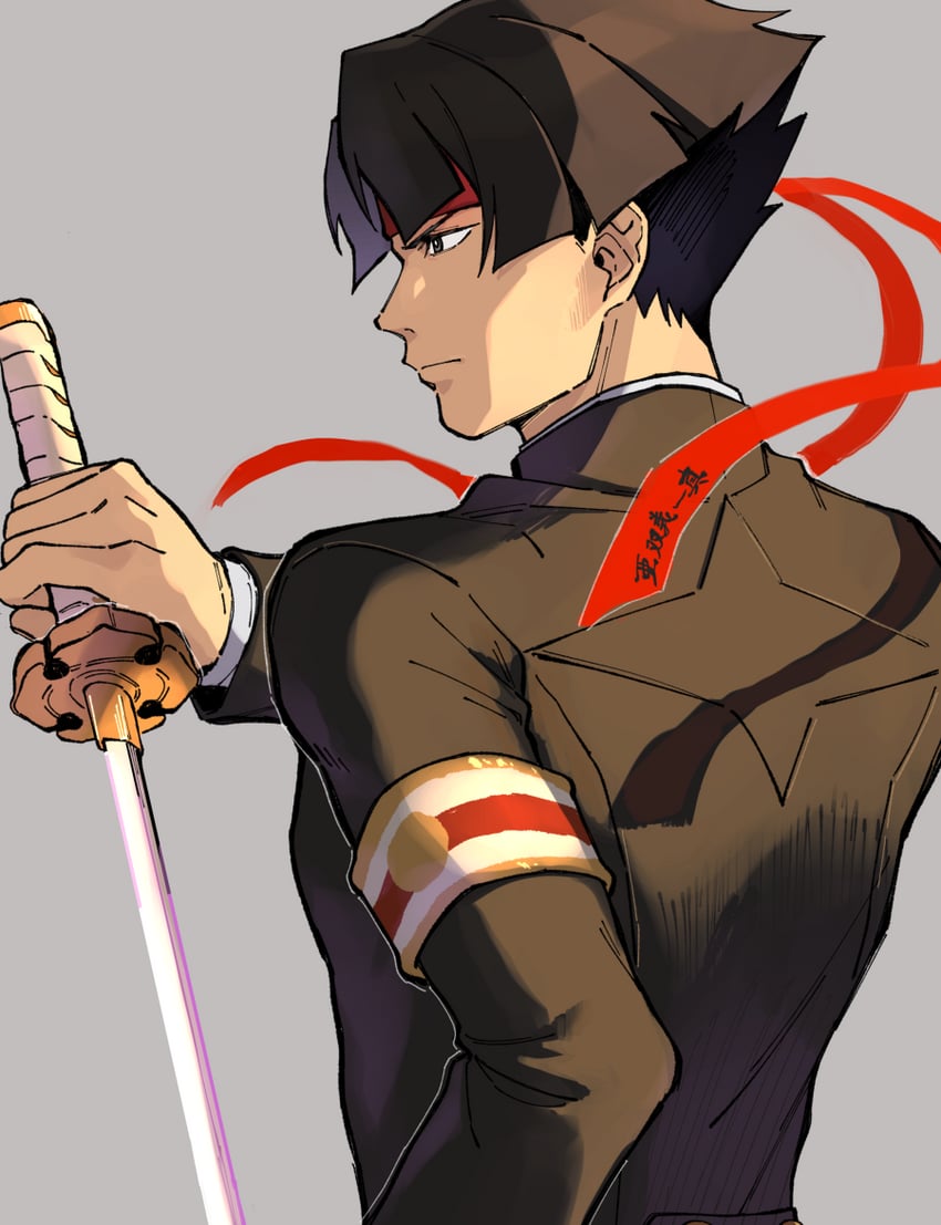 kazuma asogi (ace attorney and 1 more) drawn by wahootarou