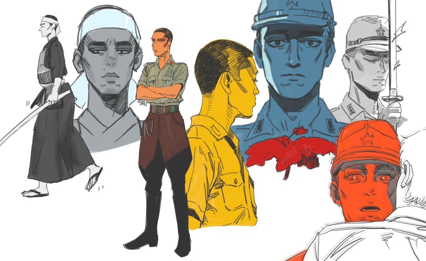 maj. jack strafer celliers and capt. yonoi (merry christmas mr. lawrence) drawn by egyuuu