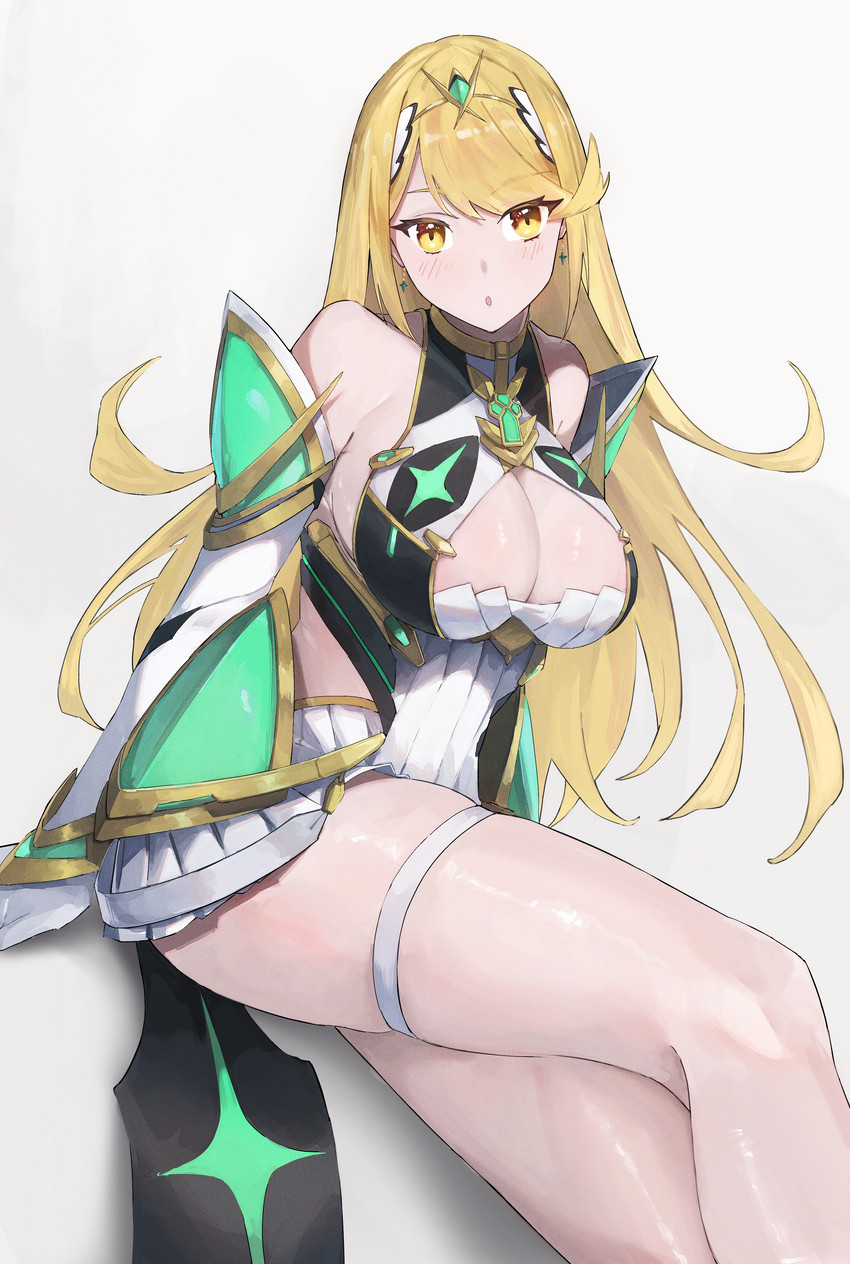 mythra (xenoblade chronicles and 1 more) drawn by matsukan_(dug_pile)
