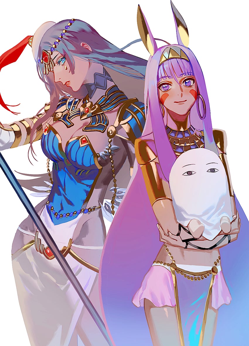 nitocris and scheherazade (fate and 1 more) drawn by daeraeband