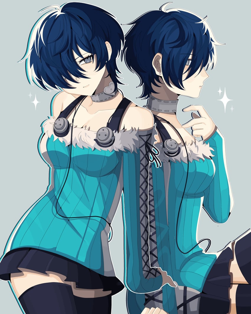 yuuki makoto and takeba yukari (persona and 1 more) drawn by bobamiruku