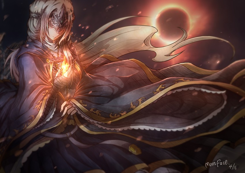 fire keeper (dark souls and 1 more) drawn by moonface