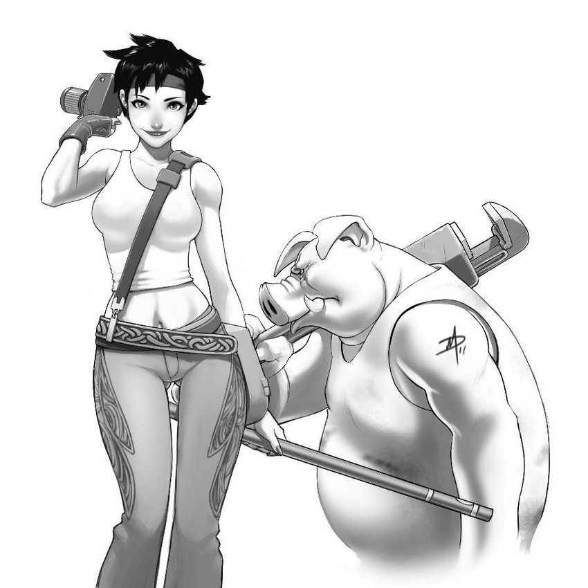 jade and pey'j (beyond good and evil) drawn by polarityplus
