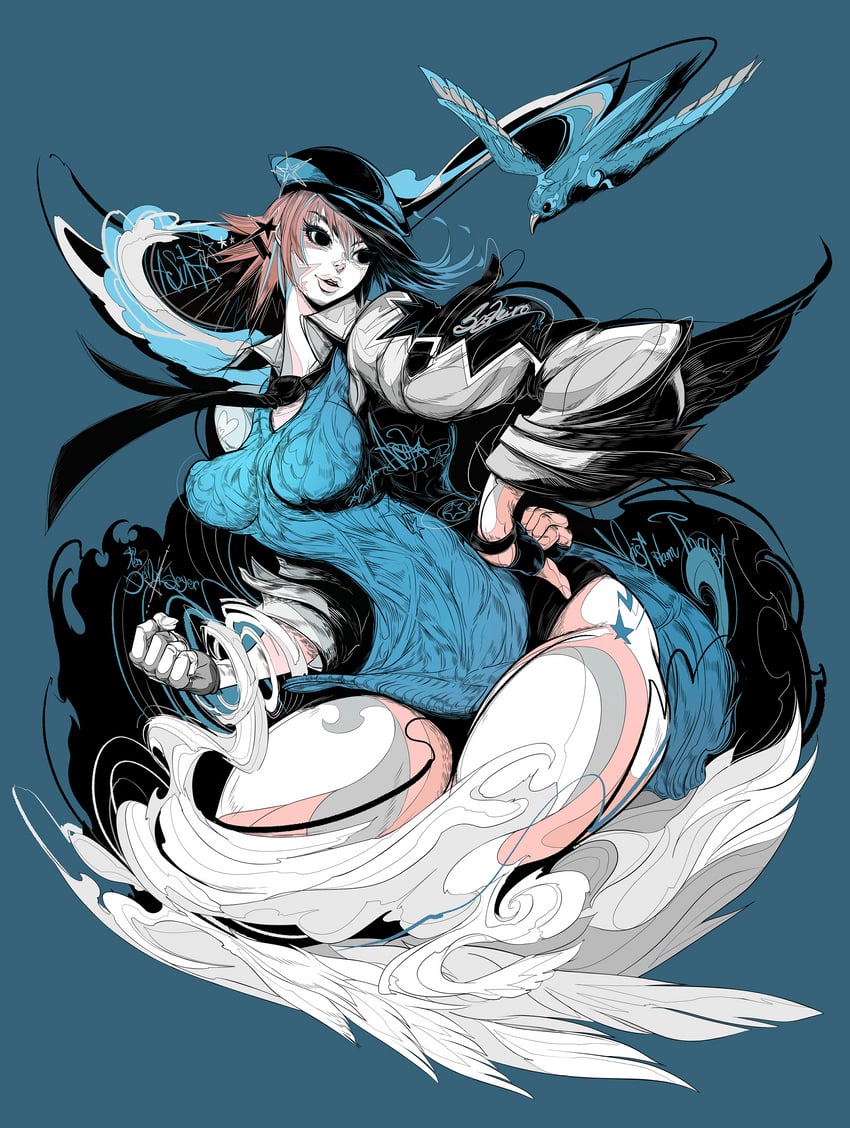 kazama asuka (tekken and 1 more) drawn by wolfmarker