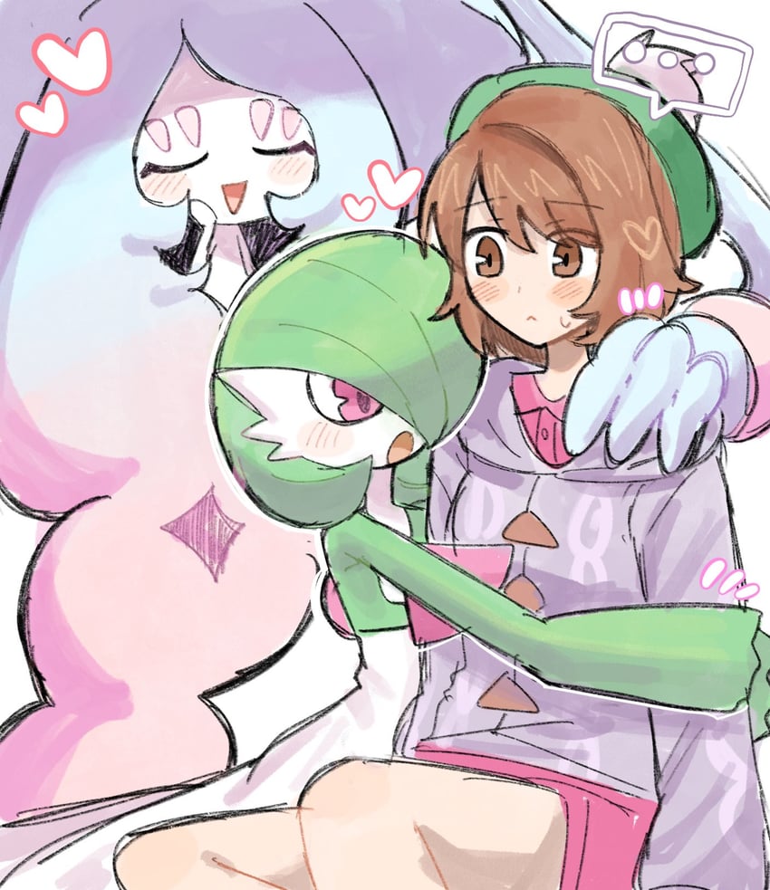 gardevoir, gloria, and hatterene (pokemon and 1 more) drawn by han0579