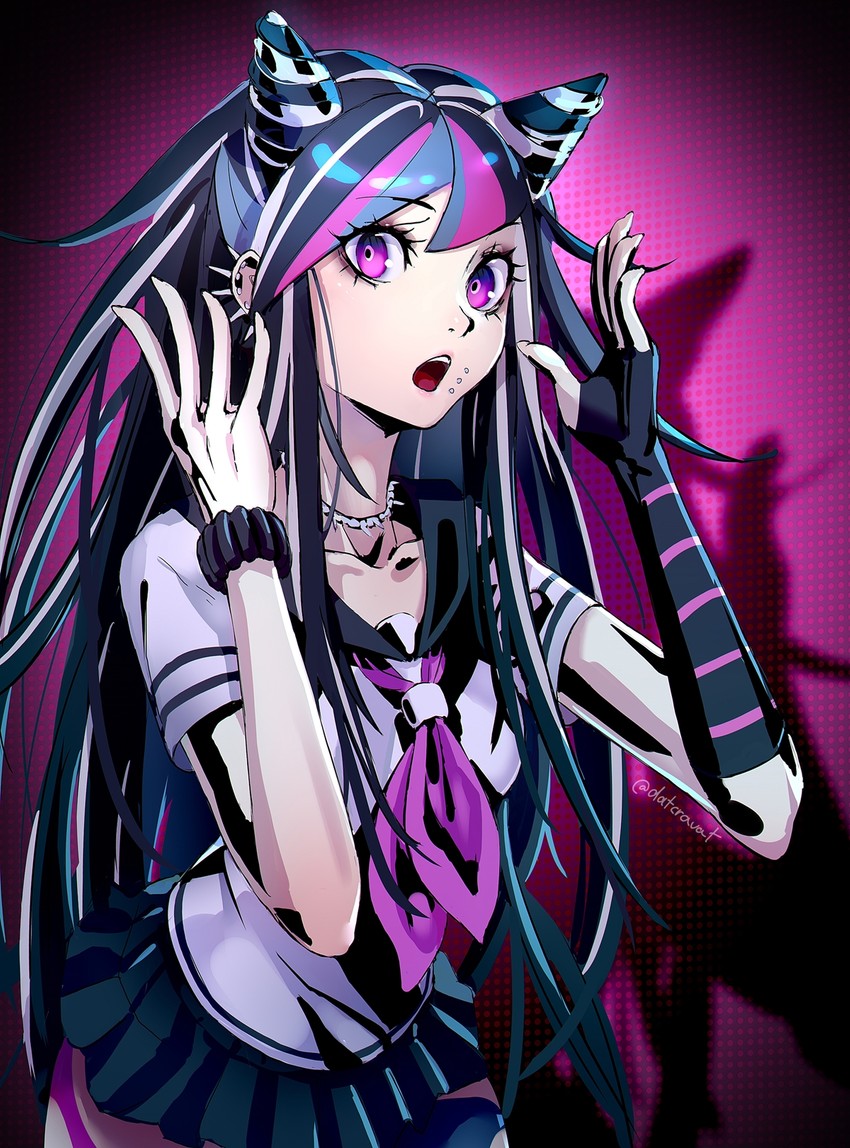 mioda ibuki (danganronpa and 1 more) drawn by datcravat