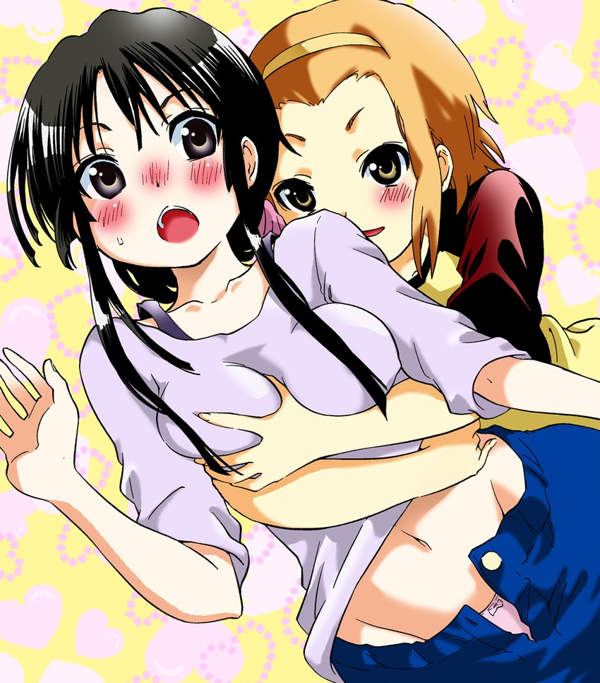 akiyama mio and tainaka ritsu (k-on!) drawn by akira_(umihan)