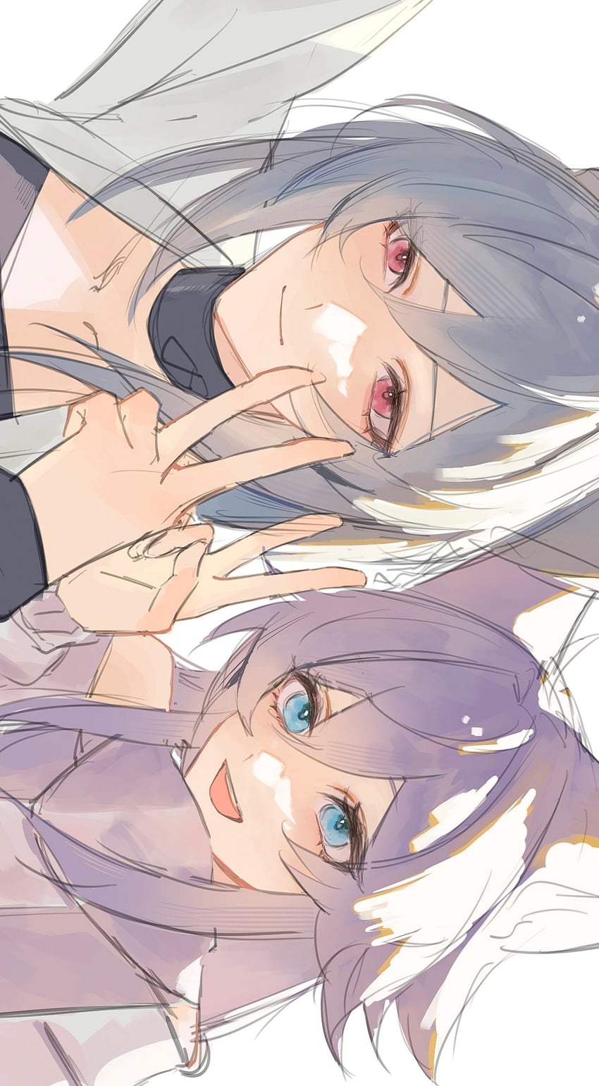 jingliu and baiheng (honkai and 1 more) drawn by neglow