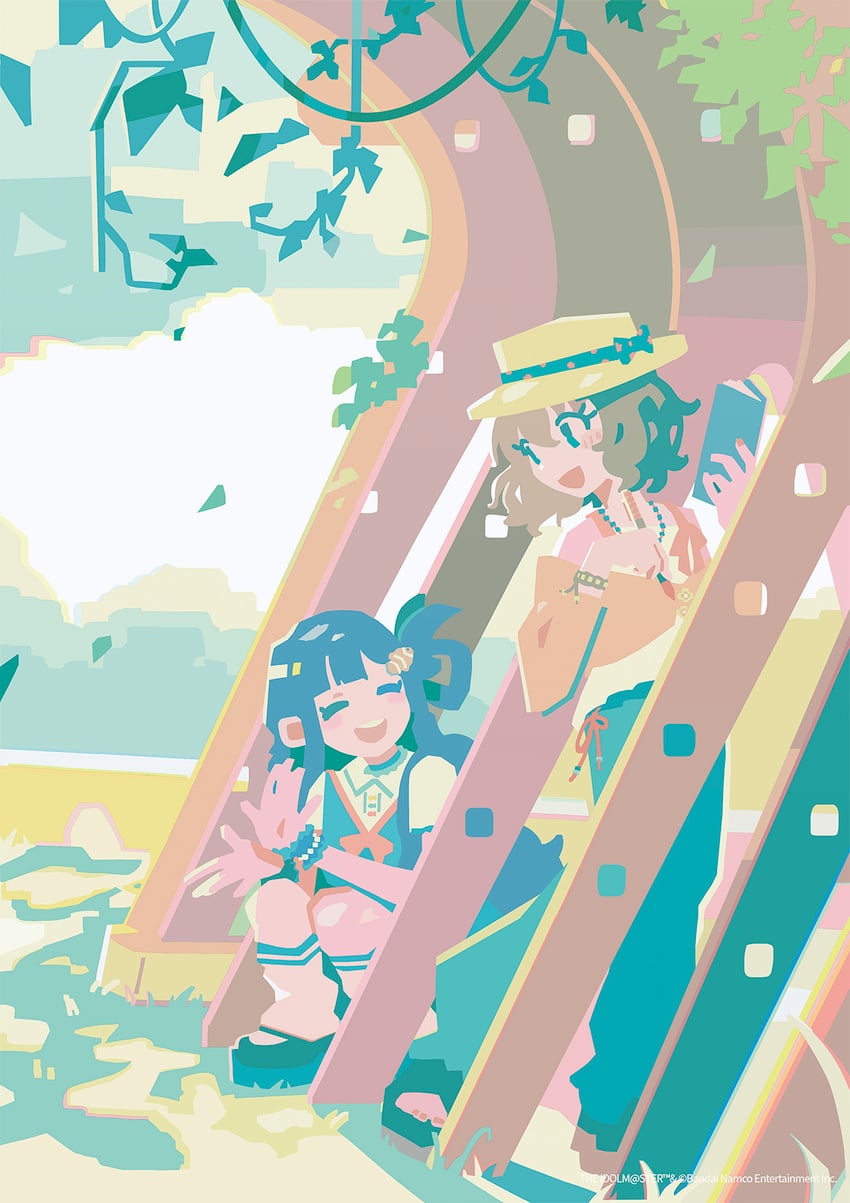 asari nanami and namiki meiko (idolmaster and 1 more) drawn by ponsuke_kaikai