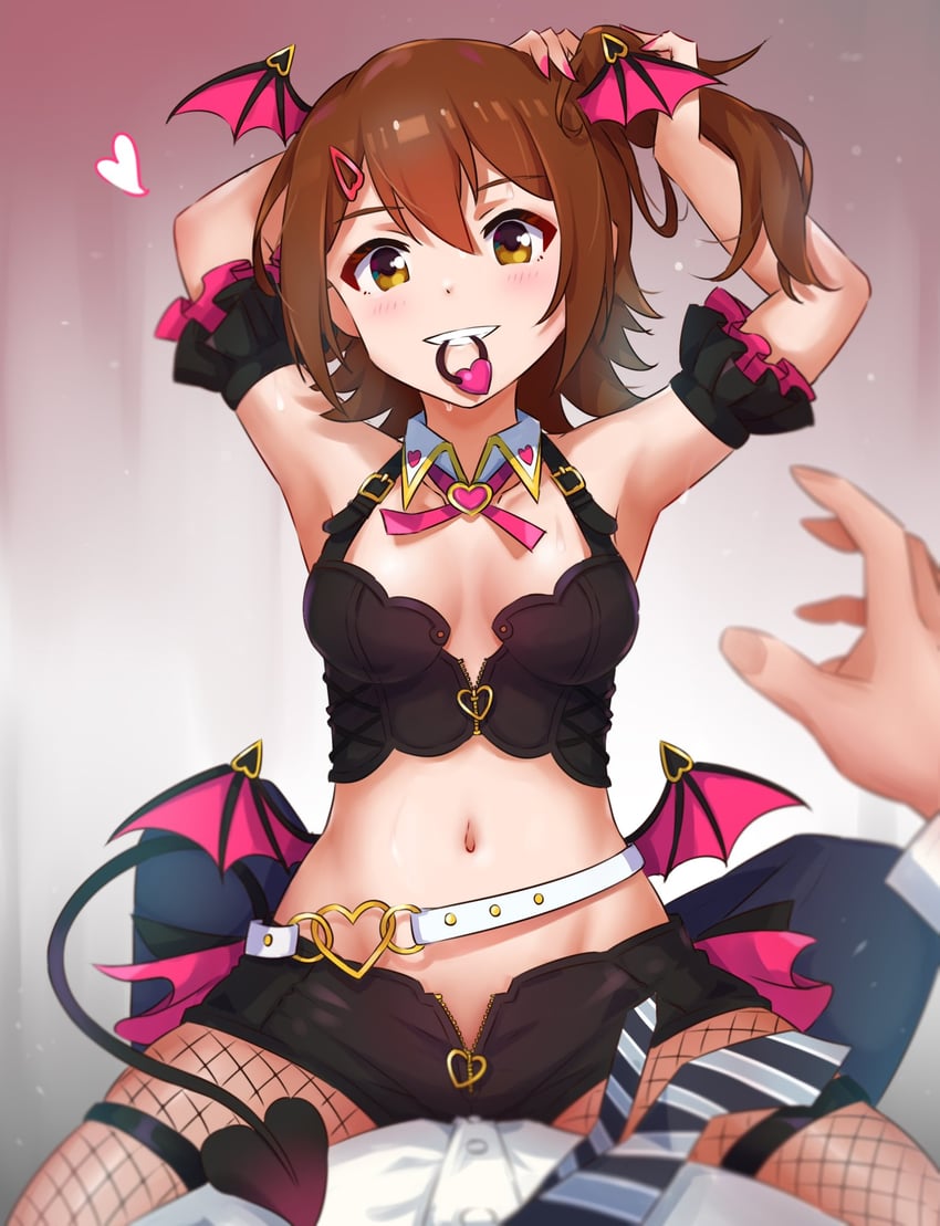 producer and kasuga mirai (idolmaster and 2 more) drawn by koaya