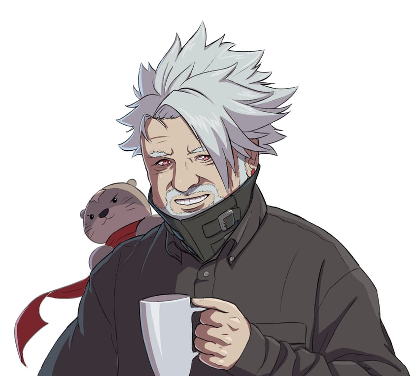 chipp zanuff, dodomezaki, and hide the pain harold (guilty gear and 1 more) drawn by jetber
