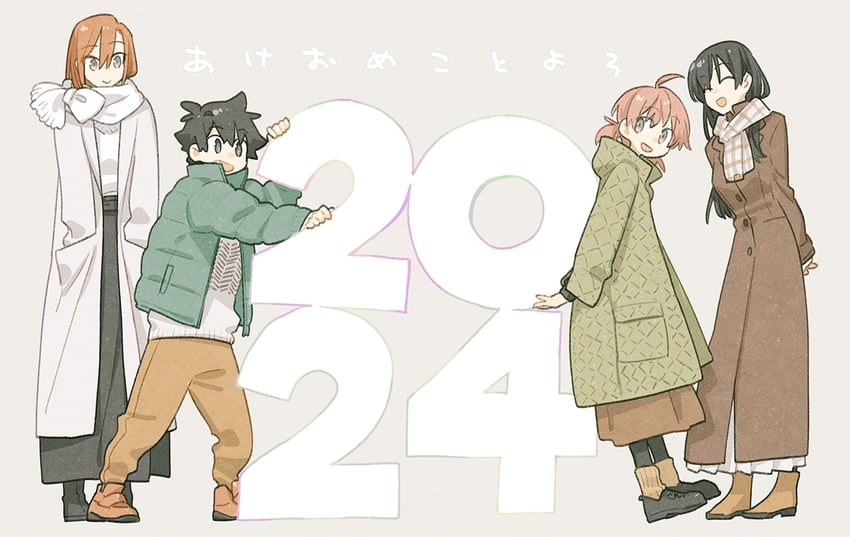 koito yuu, nanami touko, himesaki kasane, and wataya kon (yagate kimi ni naru and 1 more) drawn by nakatani_nio