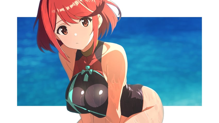 pyra (xenoblade chronicles and 1 more) drawn by ahonoko