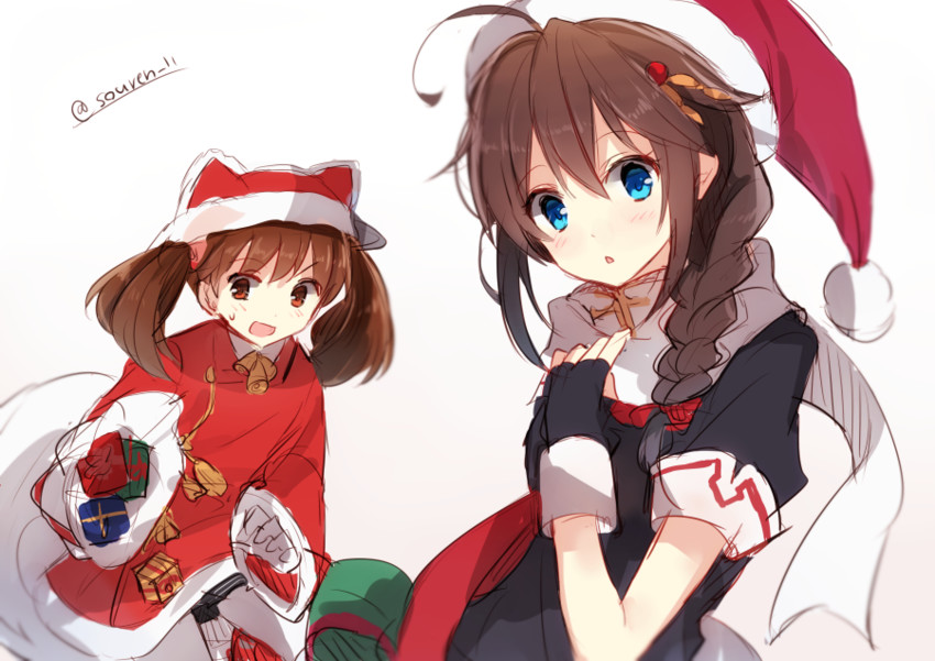 shigure, ryuujou, and ryuujou kai ni (kantai collection) drawn by hiiragi_souren