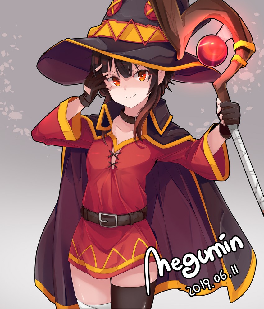 megumin (kono subarashii sekai ni shukufuku wo!) drawn by ddangbi
