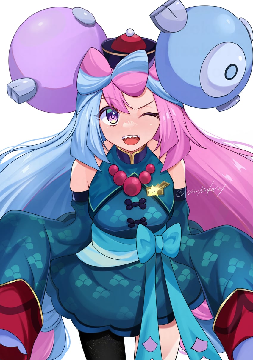 magnemite and iono (pokemon and 1 more) drawn by syainu_moco