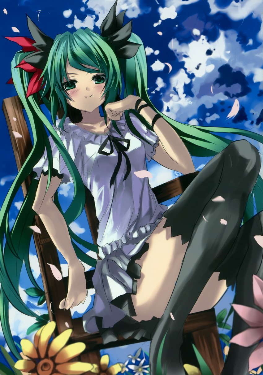 hatsune miku (vocaloid and 1 more) drawn by shino_(eefy)