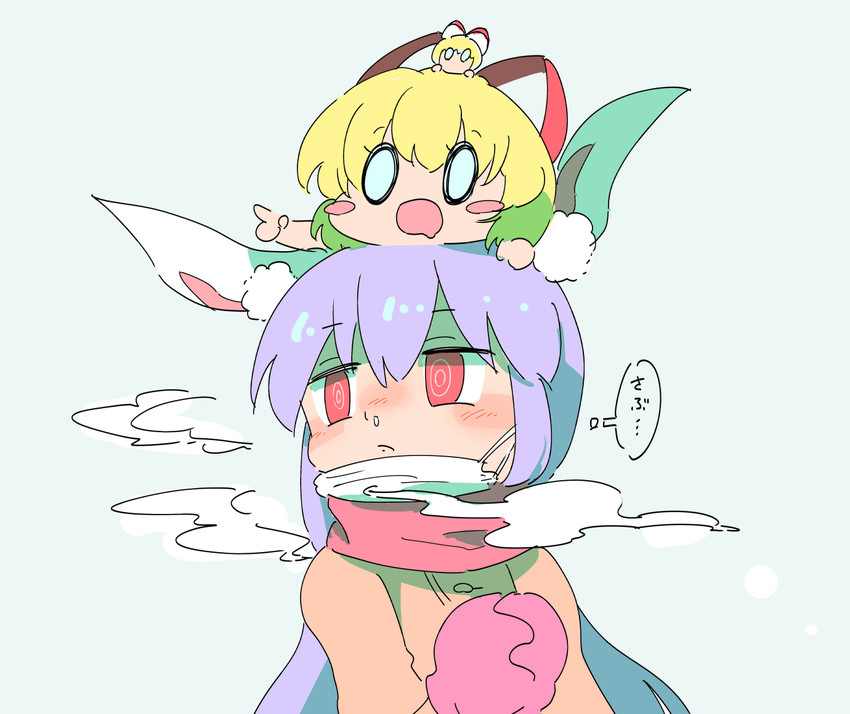 reisen udongein inaba, medicine melancholy, and su-san (touhou) drawn by moyazou_(kitaguni_moyashi_seizoujo)
