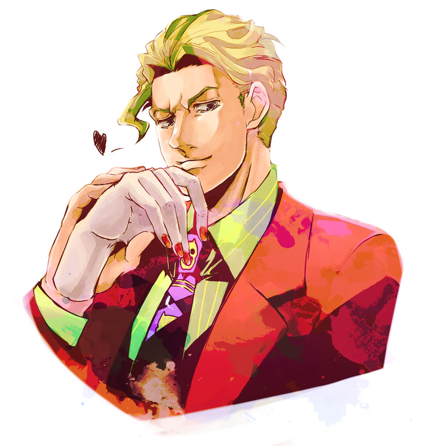 kira yoshikage (jojo no kimyou na bouken and 1 more) drawn by haruto1192
