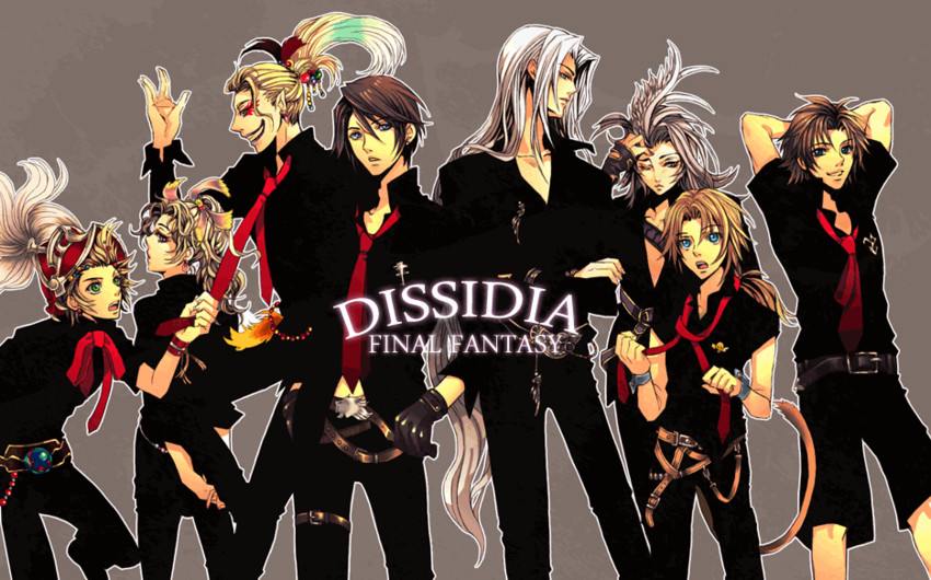 sephiroth, terra branford, squall leonhart, zidane tribal, tidus, and 3 more (final fantasy and 7 more) drawn by nishi_juuji