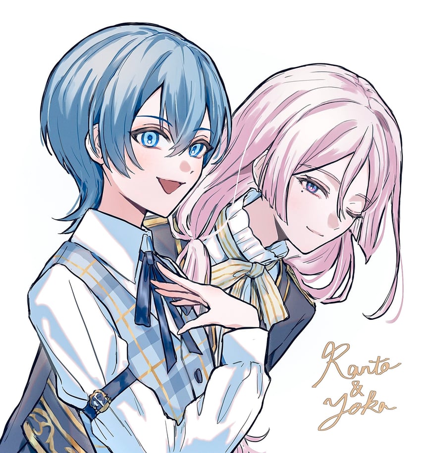 takashina ranto and kisaki yoka (boys be maid!) drawn by tagari_6