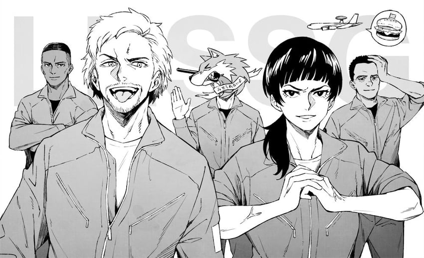 trigger, count, huxian, skald, and jaeger (ace combat and 1 more) drawn by yukizoooh