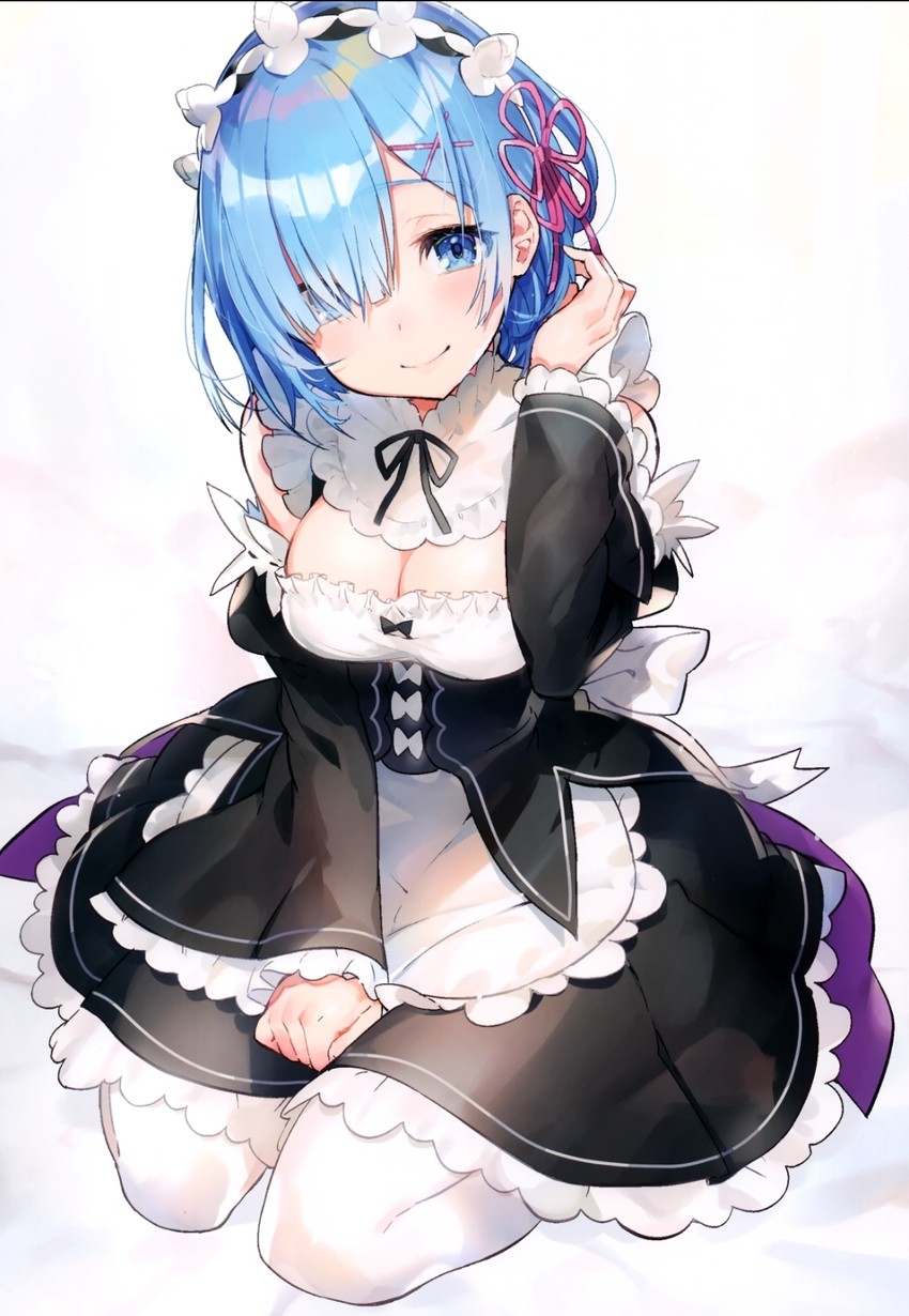 rem (re:zero kara hajimeru isekai seikatsu) drawn by mika_pikazo