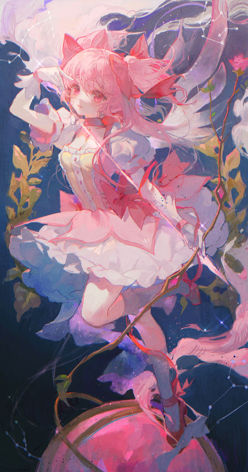 kaname madoka (mahou shoujo madoka magica) drawn by maccha_(mochancc)