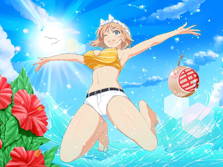 hanabi (senran kagura and 1 more) drawn by yaegashi_nan